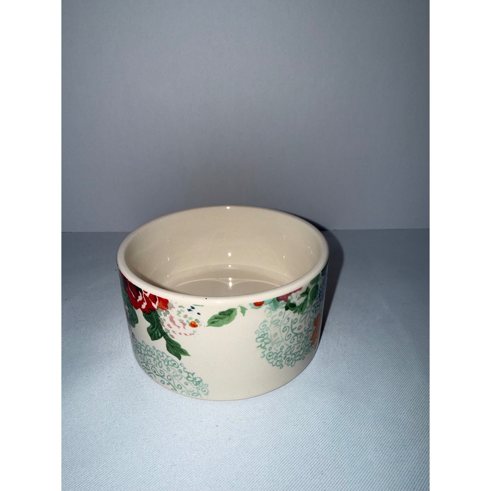 Pioneer Woman Country Garden Stoneware Salt Cellar 7oz‎ Floral White 110680.01